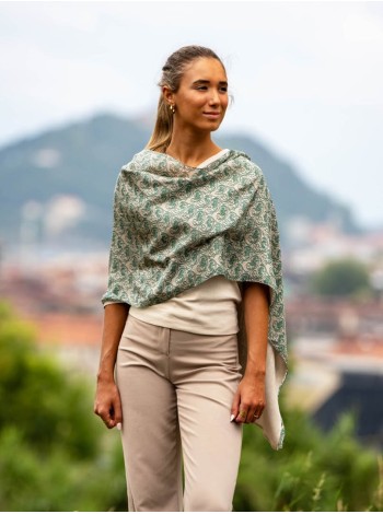 Foulard double en soie ASK259CDB