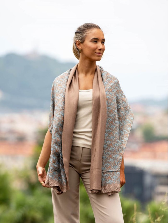 Double silk foulard ASK260CDB