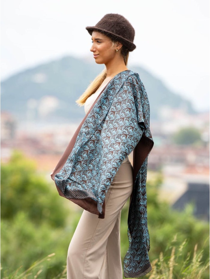 Double silk foulard ASK260CDB