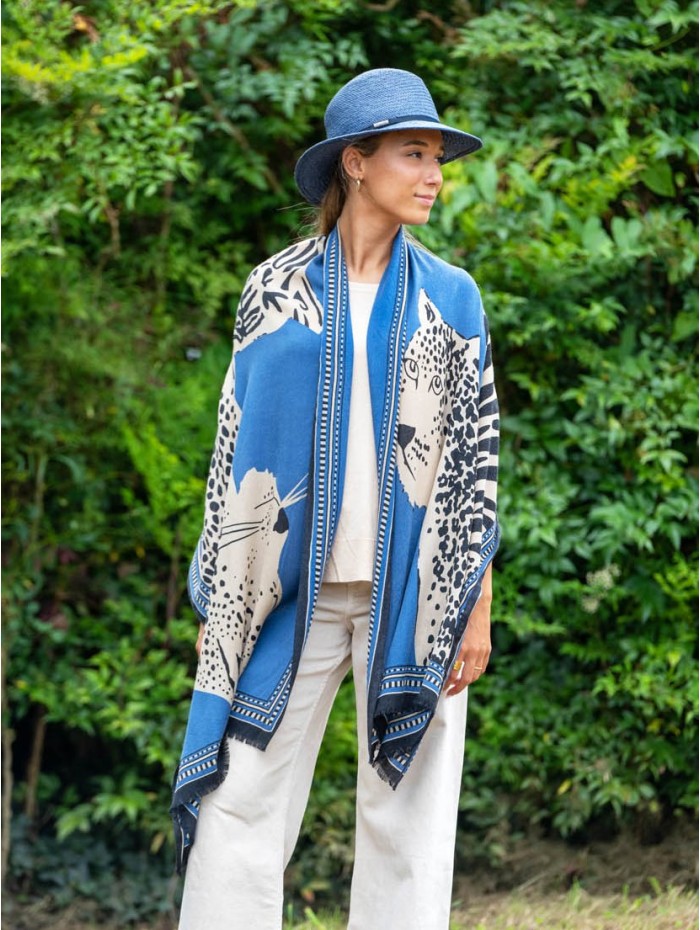 Wool and silk scarf ASW55F