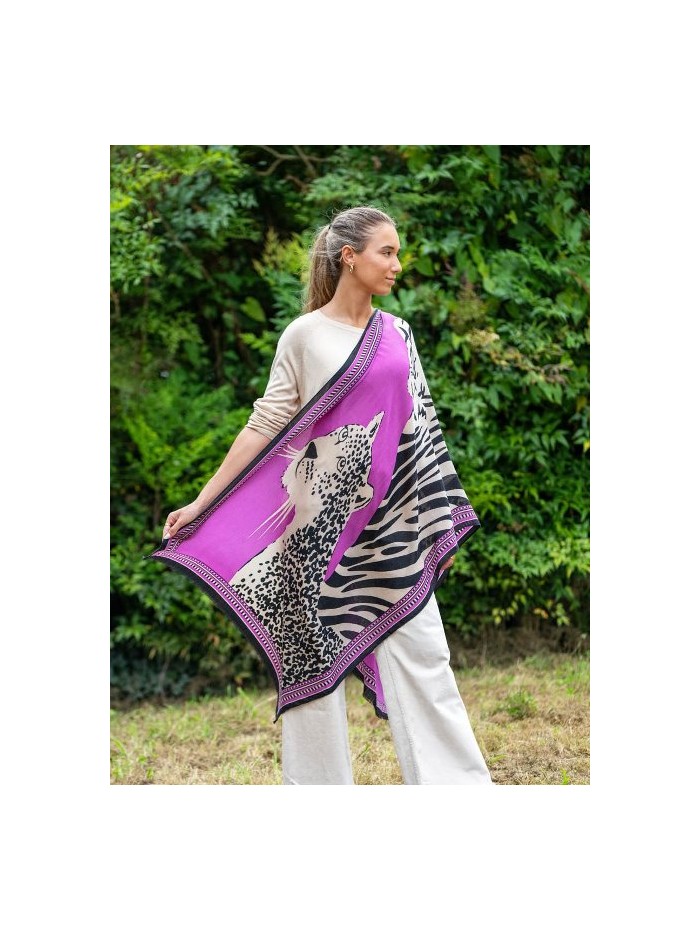 Wool and silk scarf ASW55F