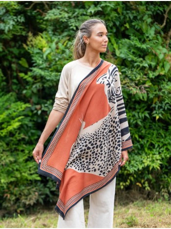 Wool and silk scarf ASW55F