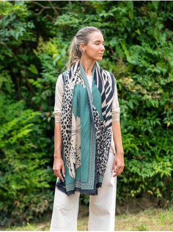 Wool and silk scarf ASW55F