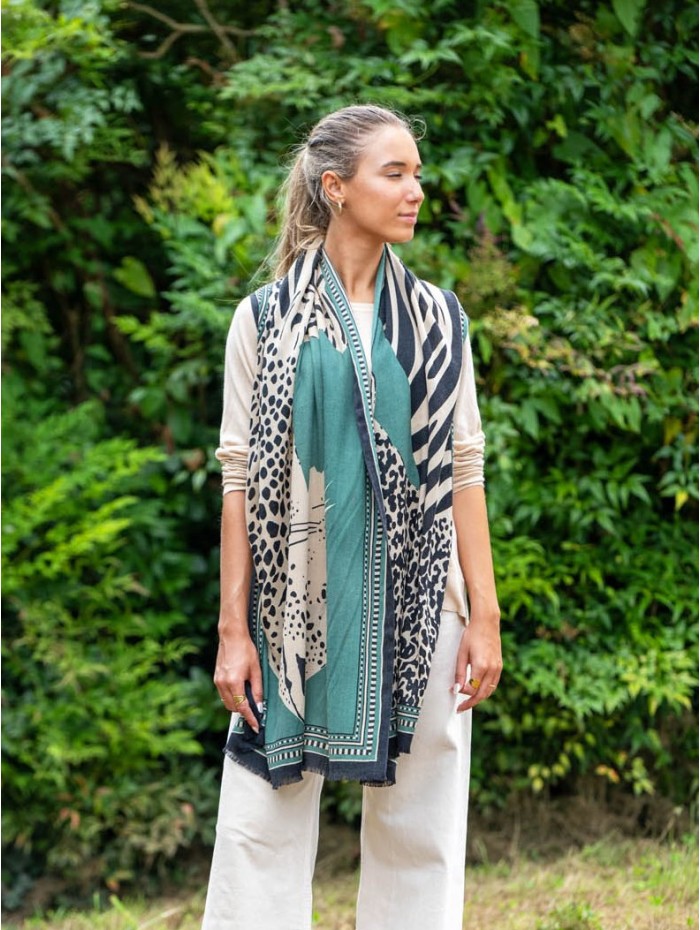 Wool and silk scarf ASW55F