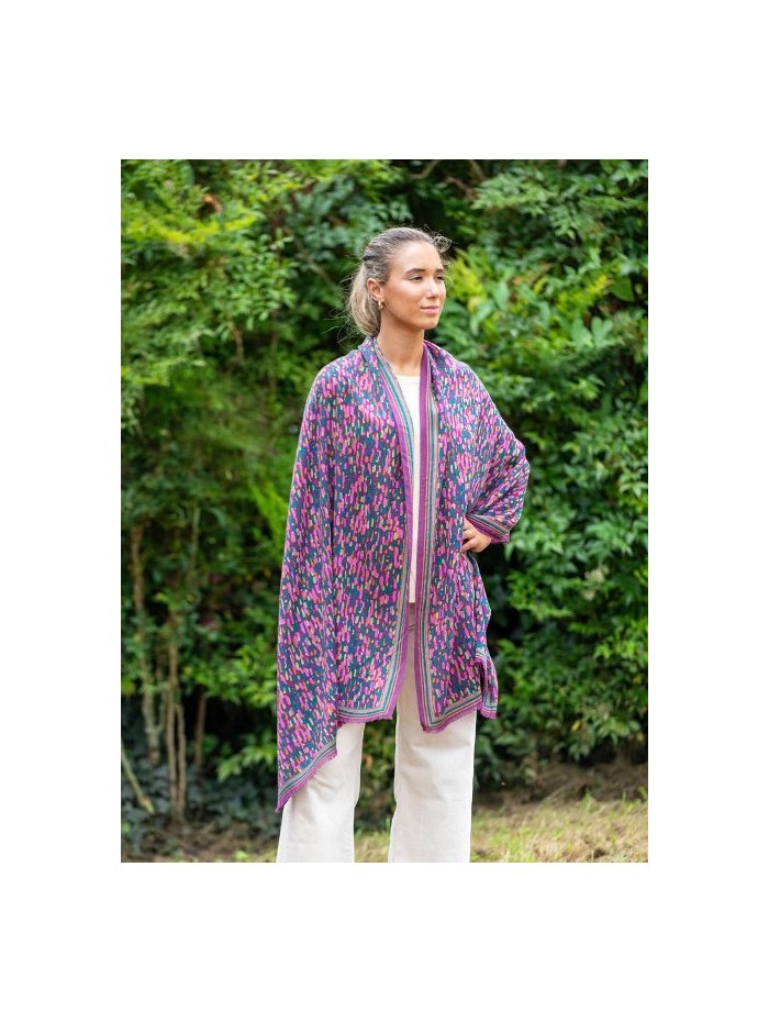 Wool and silk scarf ASW57F