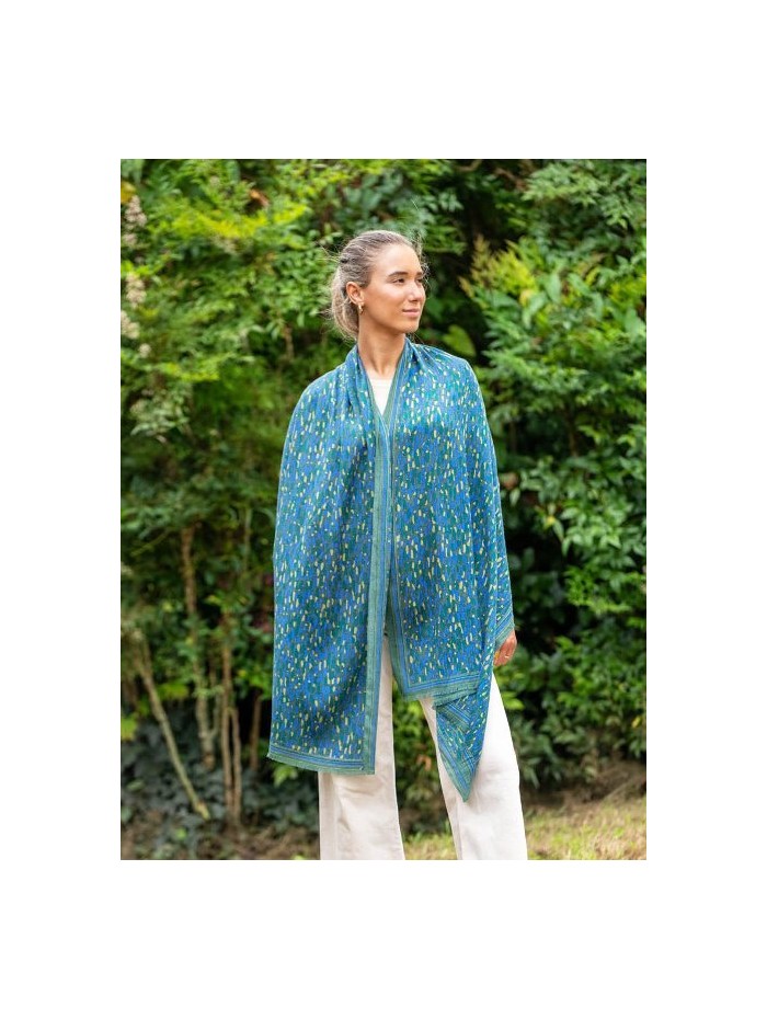 Wool and silk scarf ASW57F