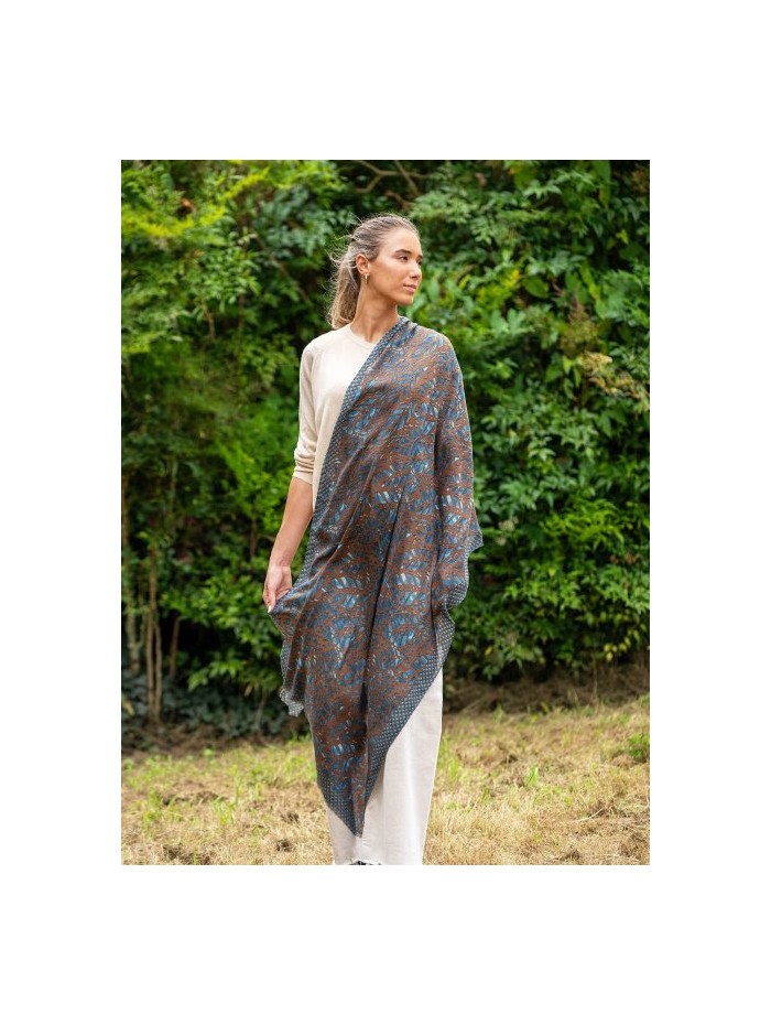 Wool and silk scarf ASW59F