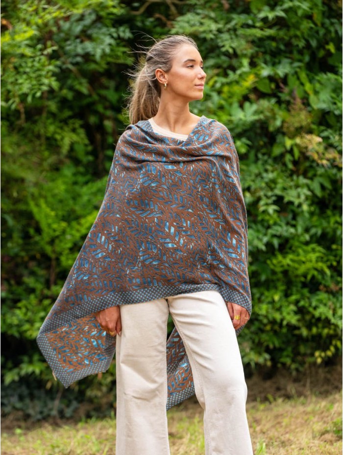 Wool and silk scarf ASW59F