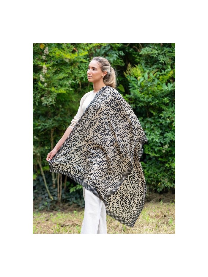 Wool and silk scarf ASW59F