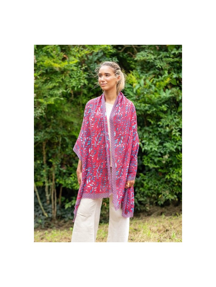 Wool and silk scarf ASW59F