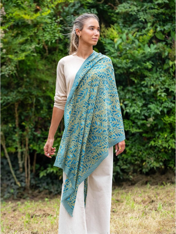 Wool and silk scarf ASW59F