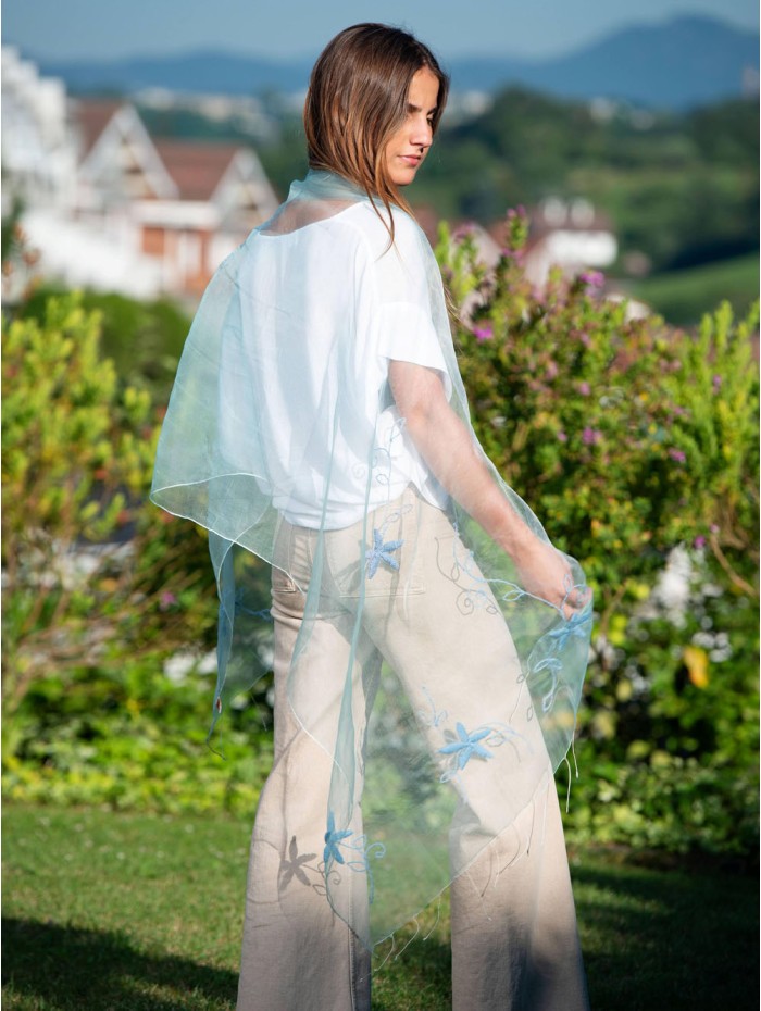 Fular de seda de organza SEDA06C