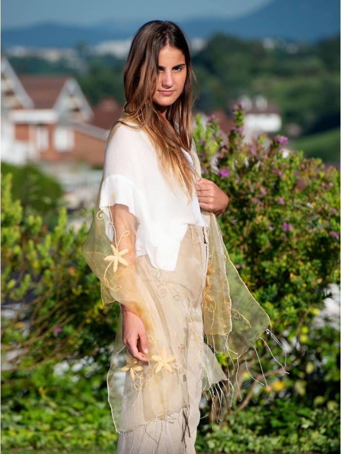 Fular de seda de organza SEDA06C