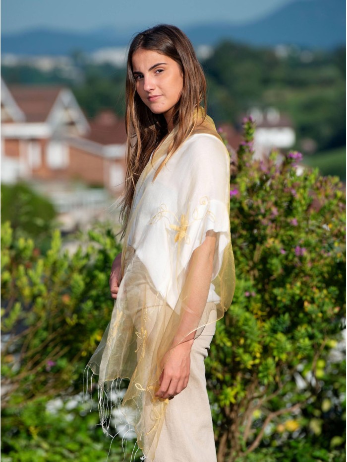 Fular de seda de organza SEDA06C