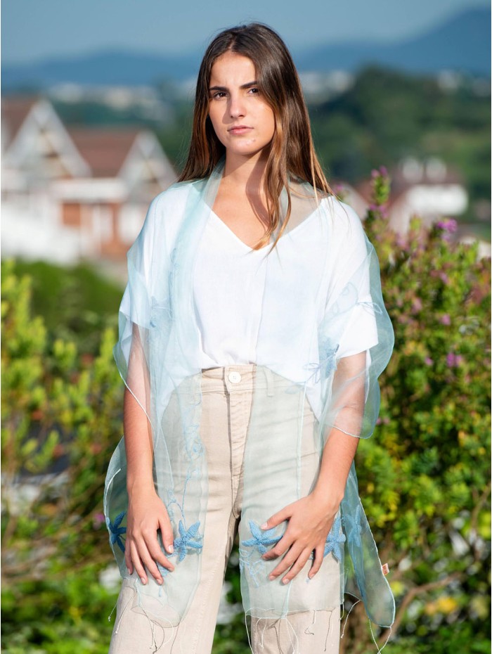 Fular de seda de organza SEDA06C