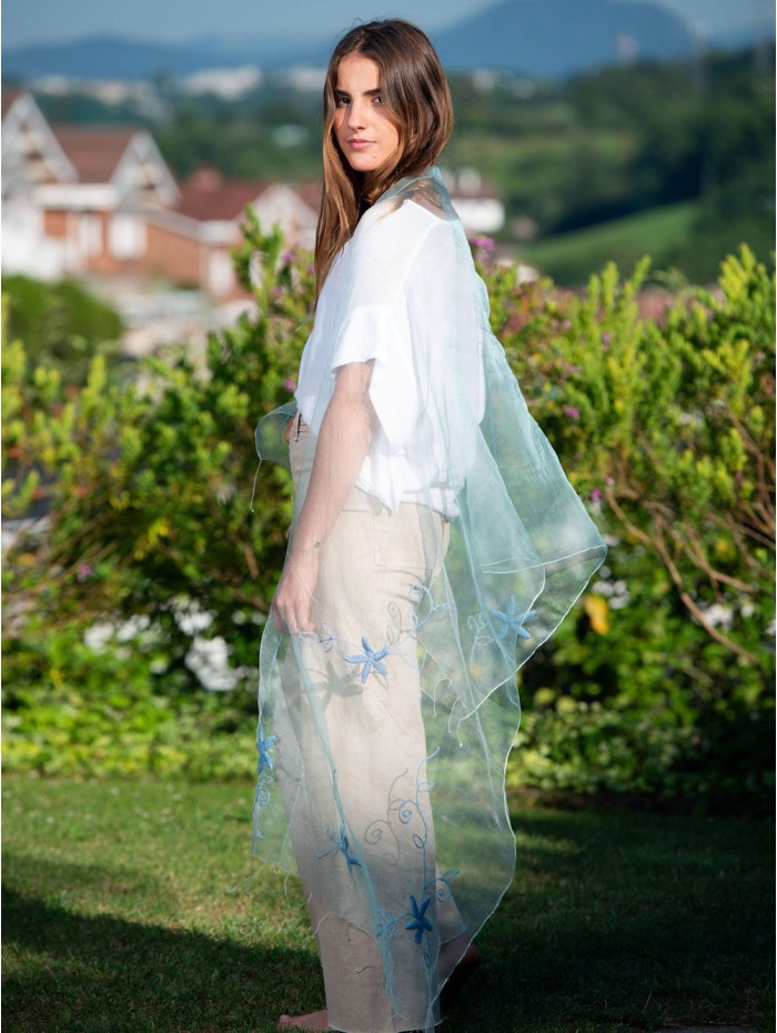 Fular de seda de organza SEDA06C
