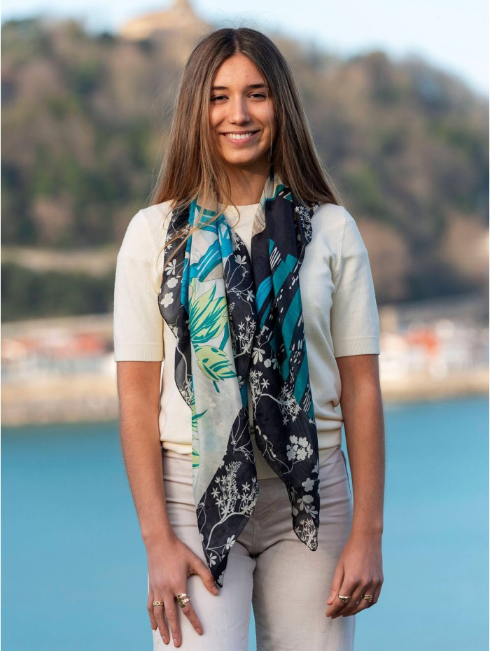 Silk scarf ASK169P