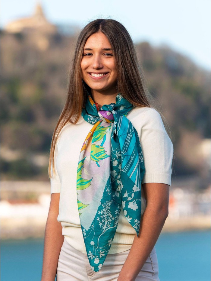 Silk scarf ASK169P