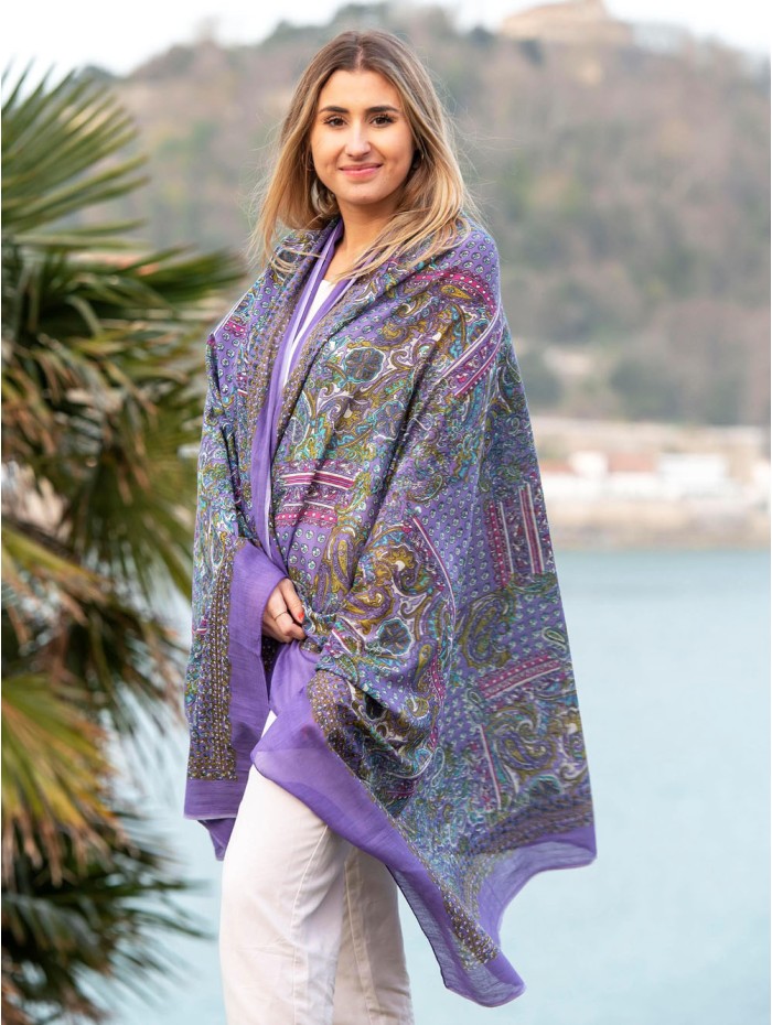 Cotton shawl-sarong CDT234C