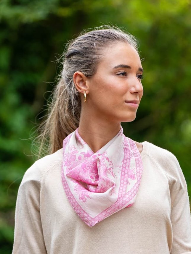 Silk small scarves ASK274P - Pack of 5 colors