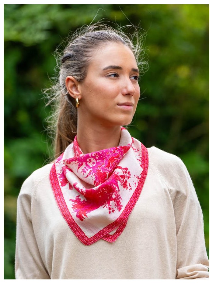 Silk small scarves ASK274P - Pack of 5 colors