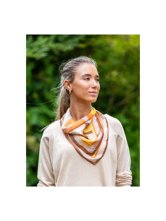 Silk small scarves ASK53P - Pack of 5 colors