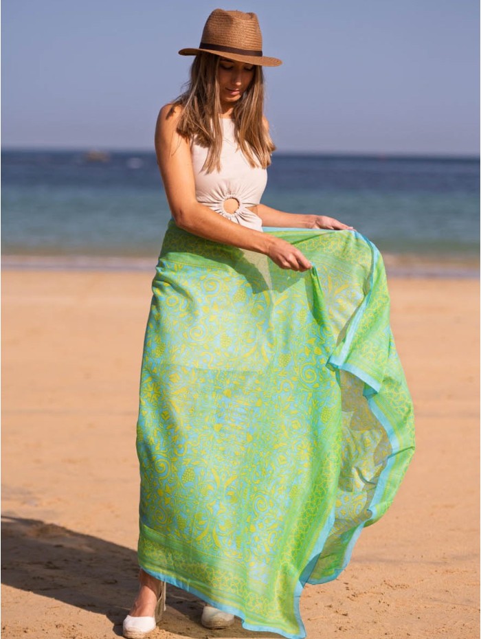 Cotton shawl-sarong ACT133C