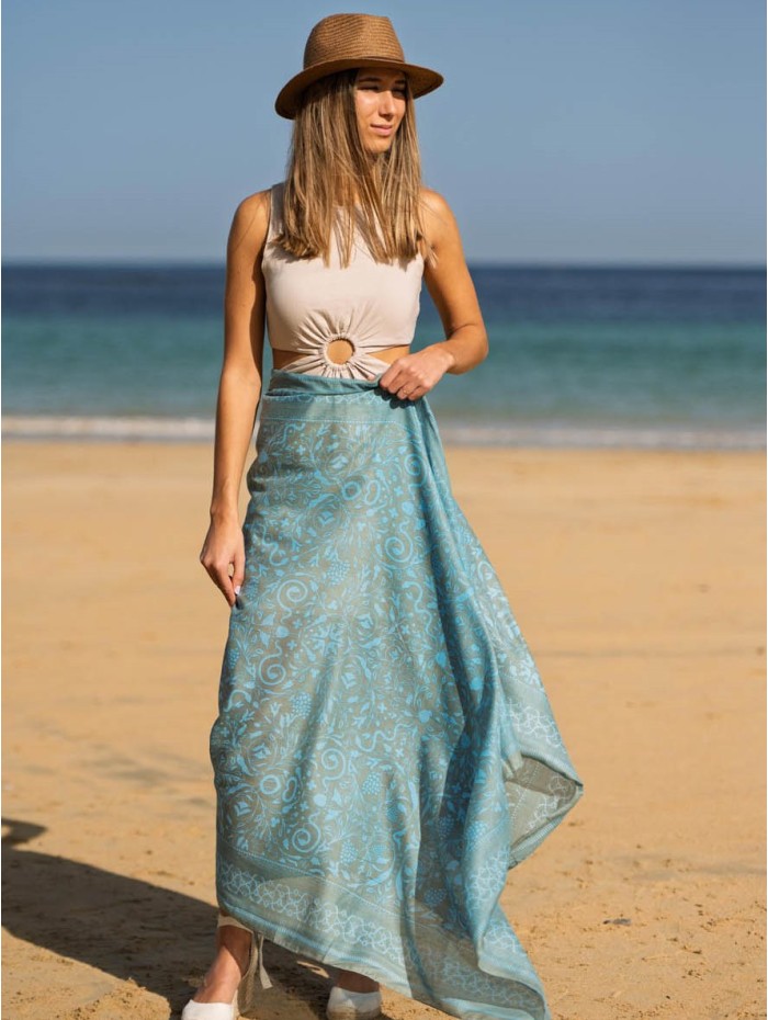 Cotton shawl-sarong ACT133C
