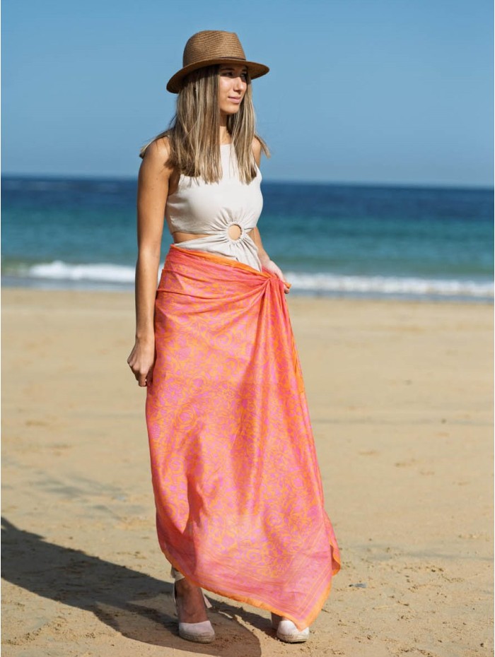 Cotton shawl-sarong ACT133C