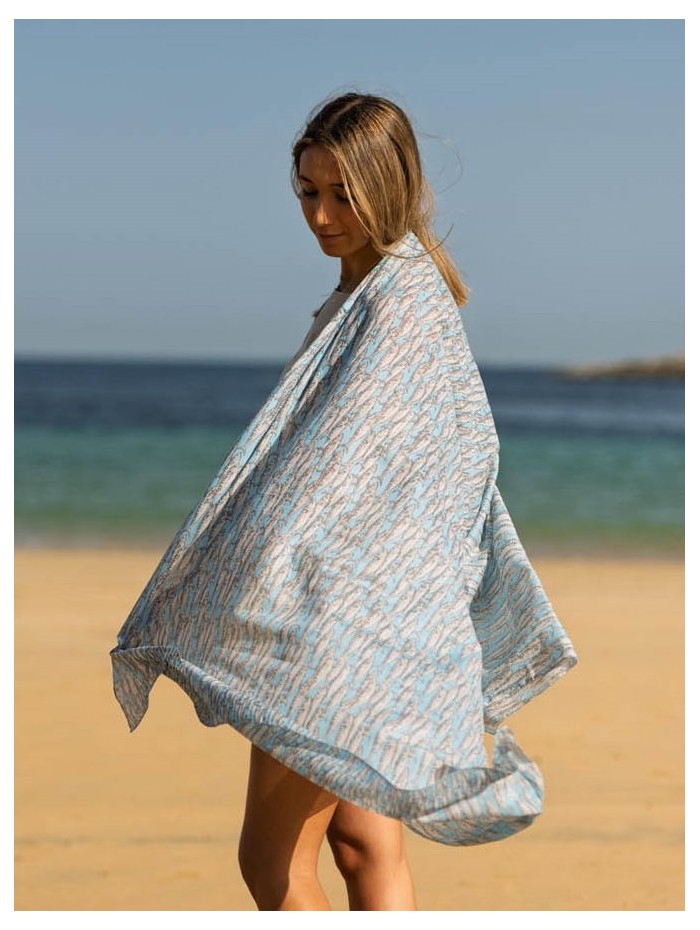 Cotton shawl-sarong ACT132C