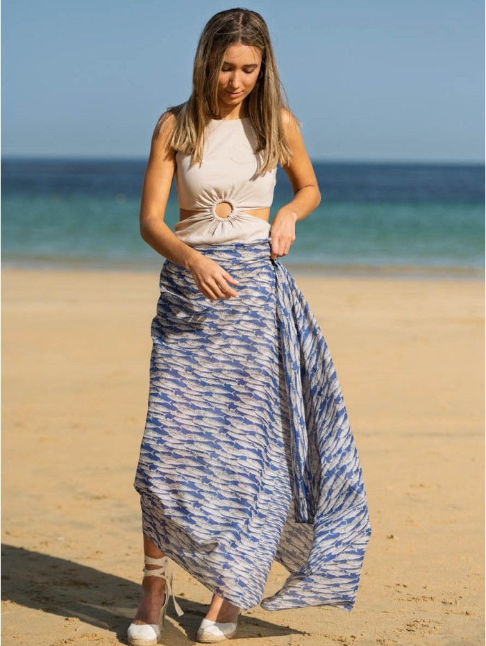 Cotton shawl-sarong ACT132C