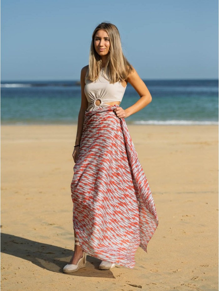 Cotton shawl-sarong ACT132C