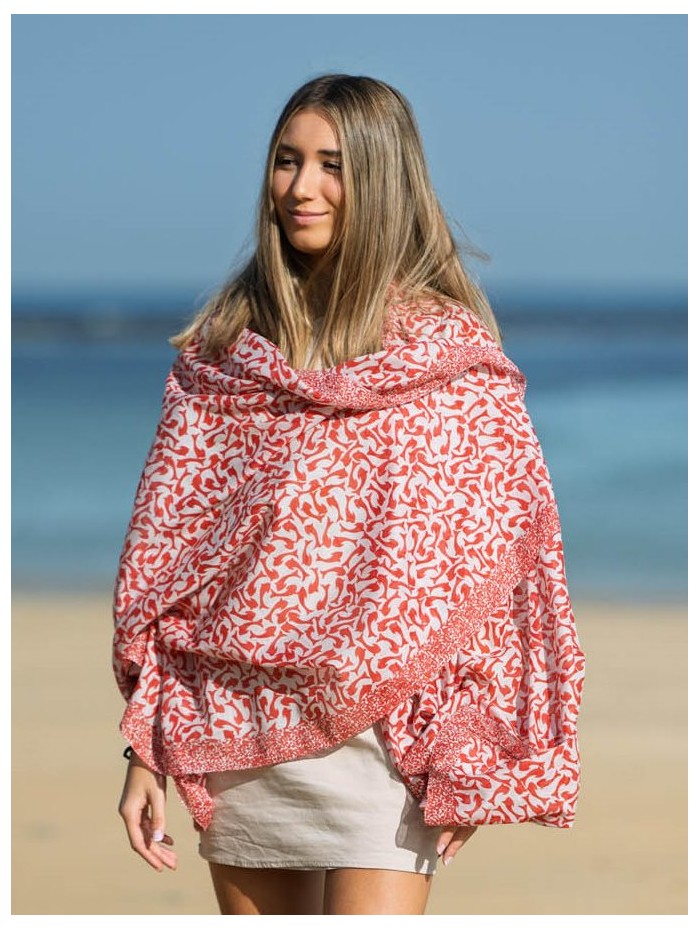 Cotton shawl-sarong ACT130C