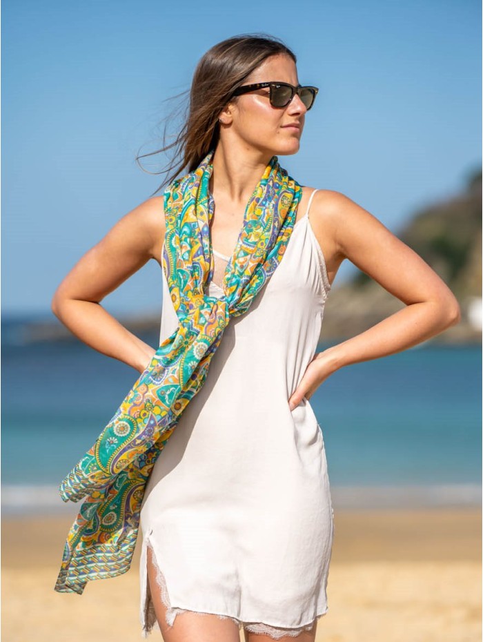 Cotton shawl-sarong ACT111C