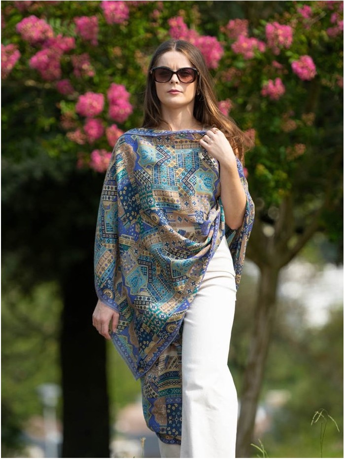 Wool and silk scarf ASW51F