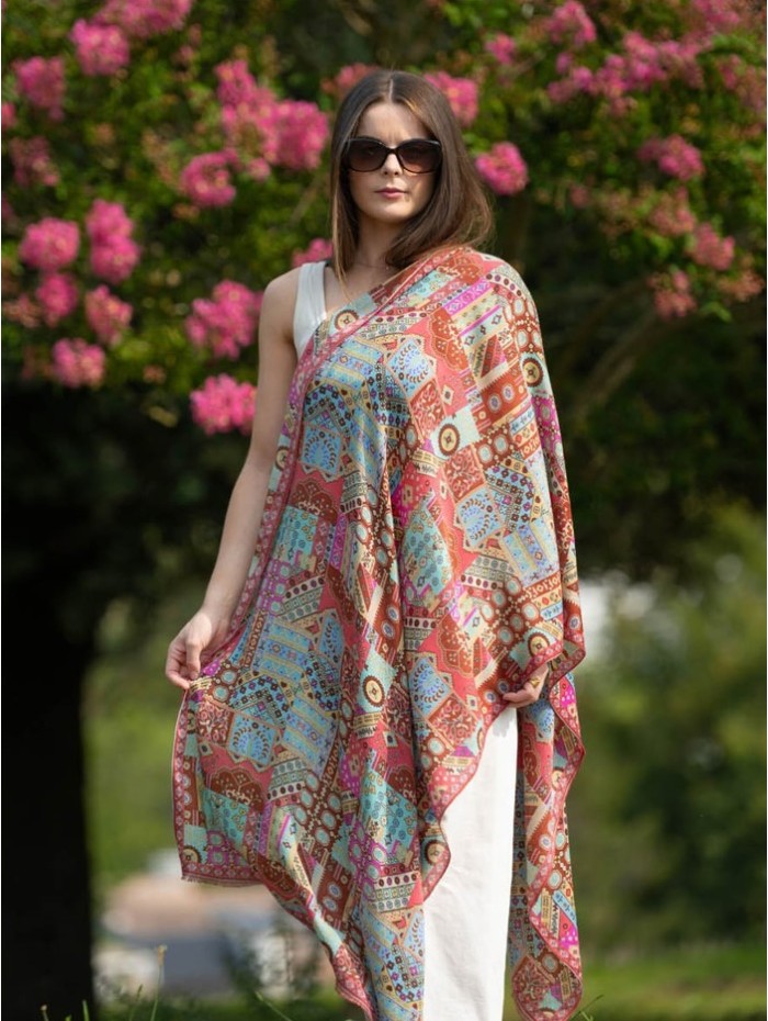 Wool and silk scarf ASW51F