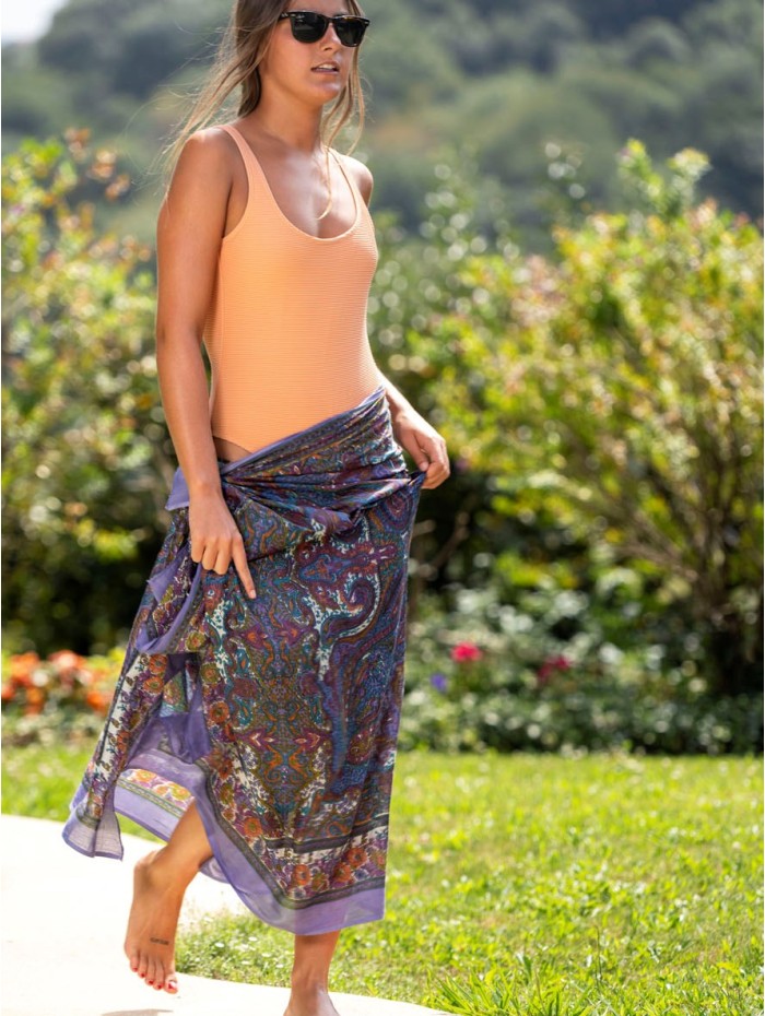 Cotton shawl-sarong CDT235C