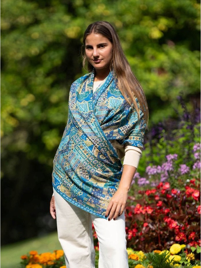 Wool and silk scarf ASW51F