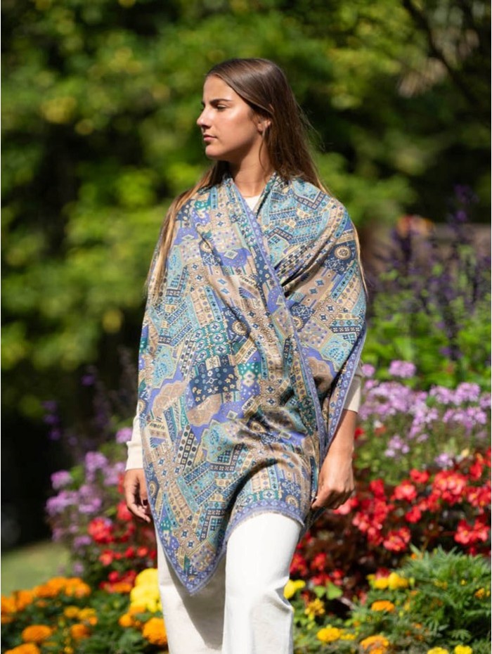 Wool and silk scarf ASW51F