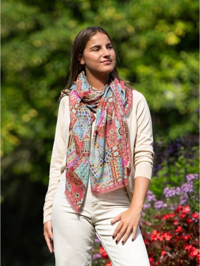 Wool and silk scarf ASW51F