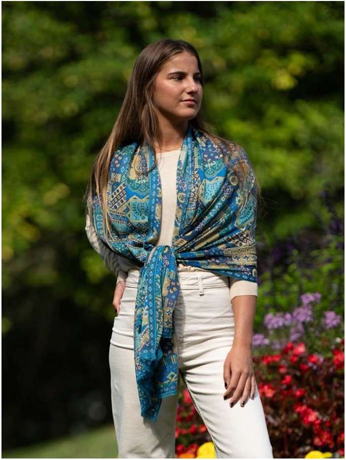 Wool and silk scarf ASW51F