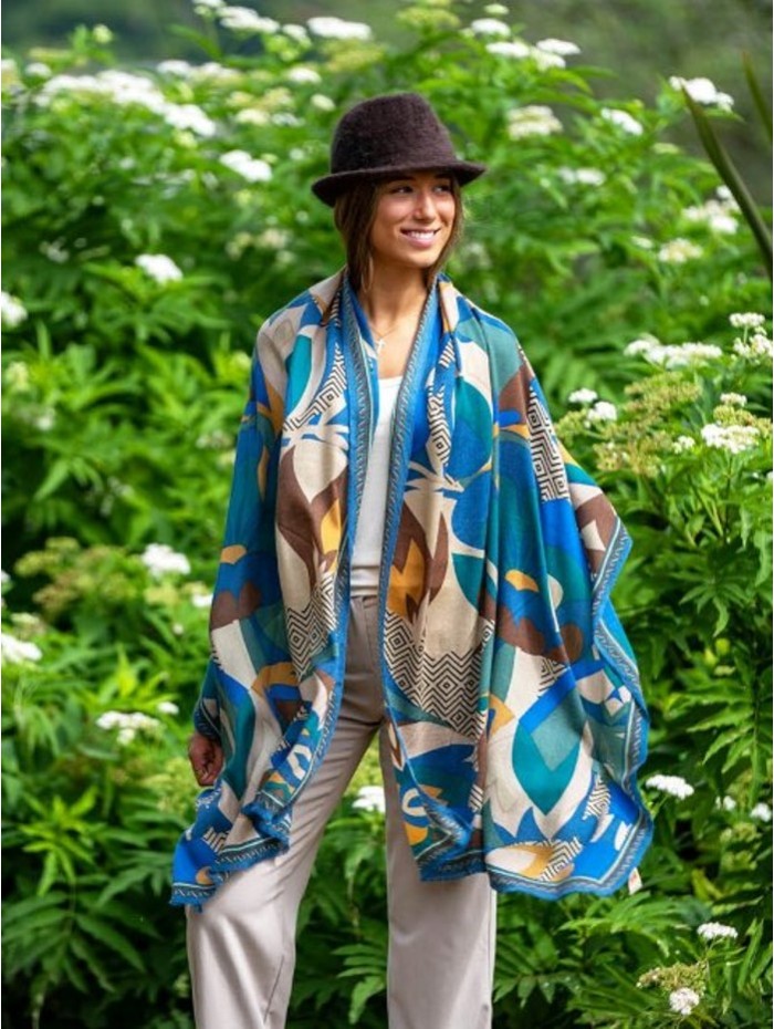 Wool and silk scarf ASW56F