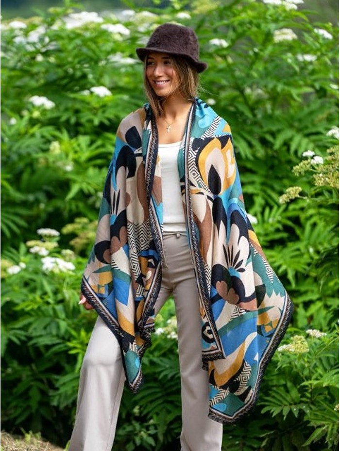 Wool and silk scarf ASW56F
