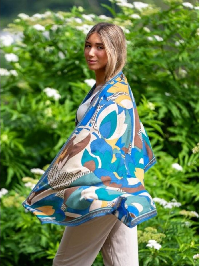 Wool and silk scarf ASW56F