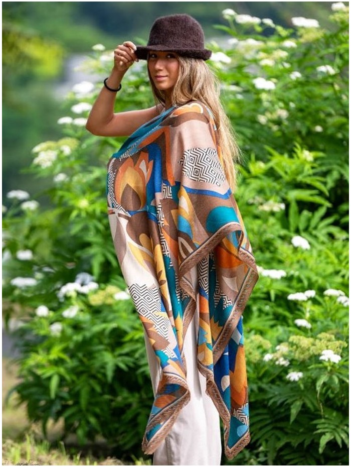 Wool and silk scarf ASW56F