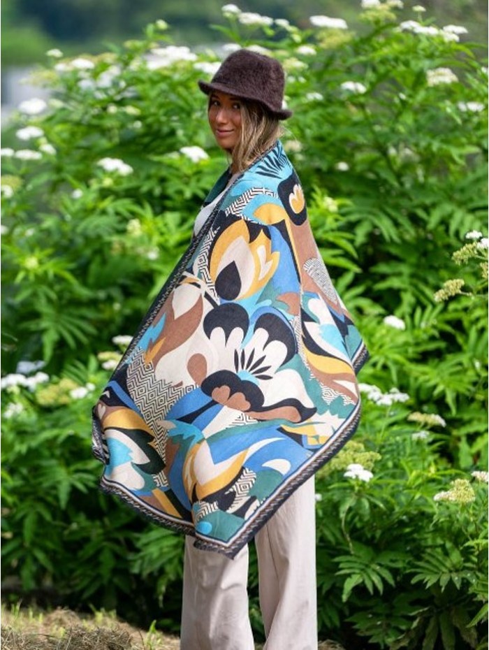 Wool and silk scarf ASW56F