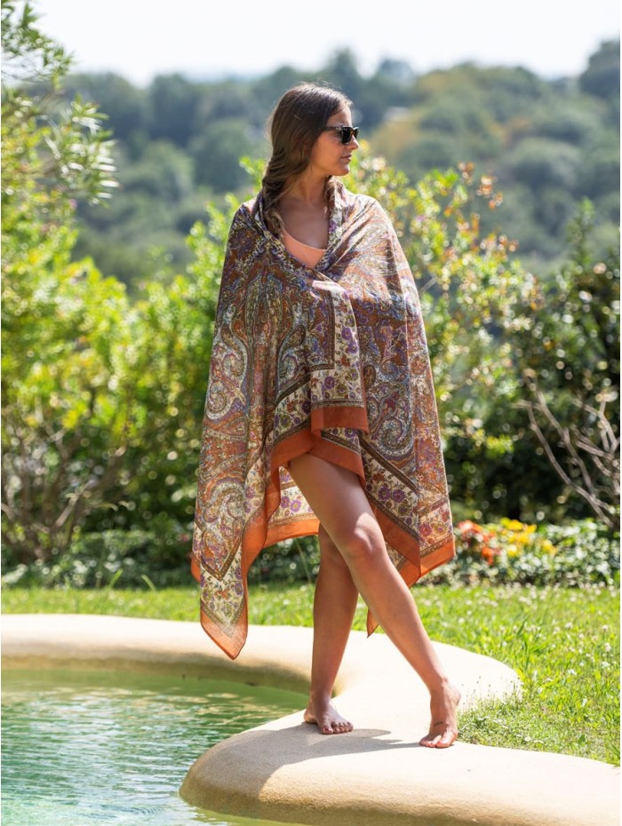 Cotton shawl-sarong CDT235C