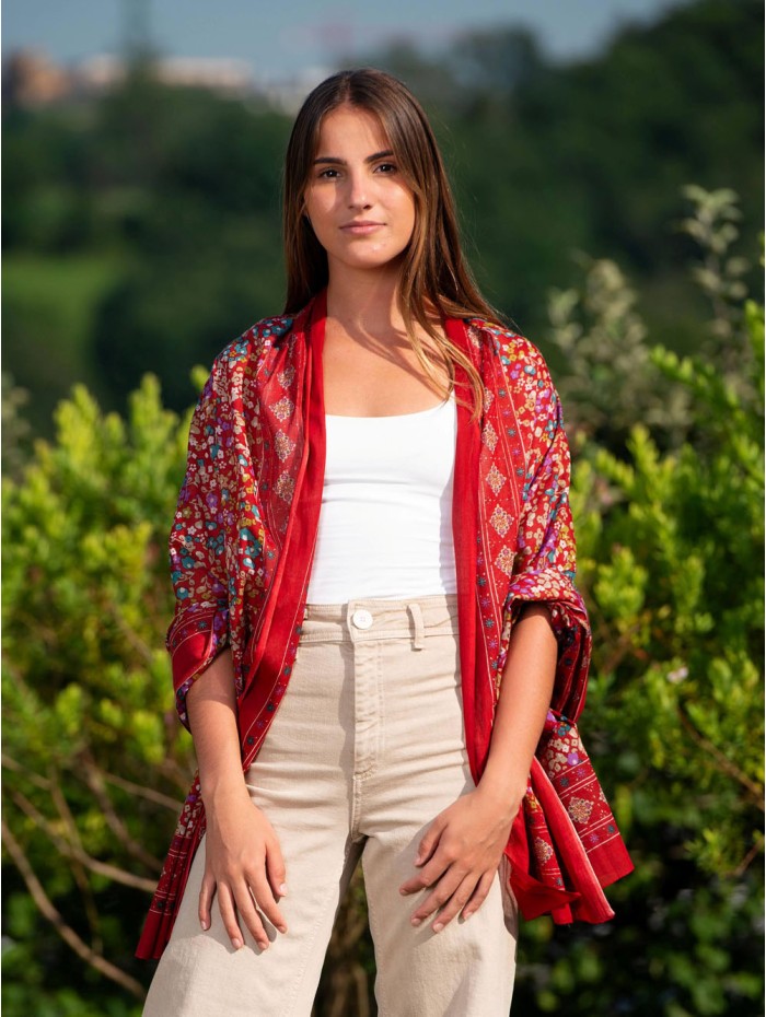 Cotton shawl-sarong CDT239C