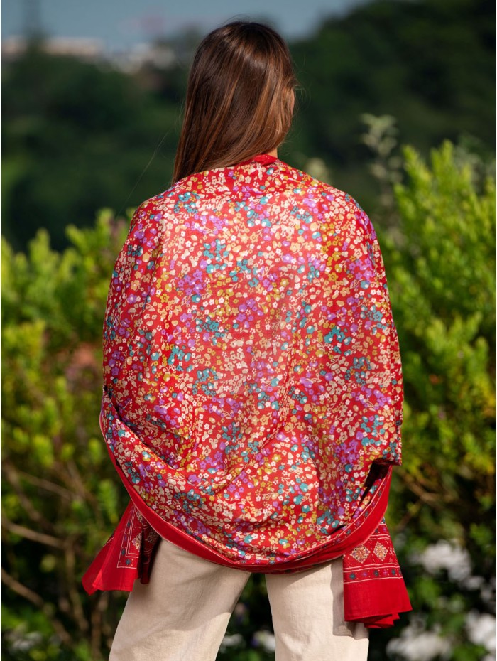 Cotton shawl-sarong CDT239C