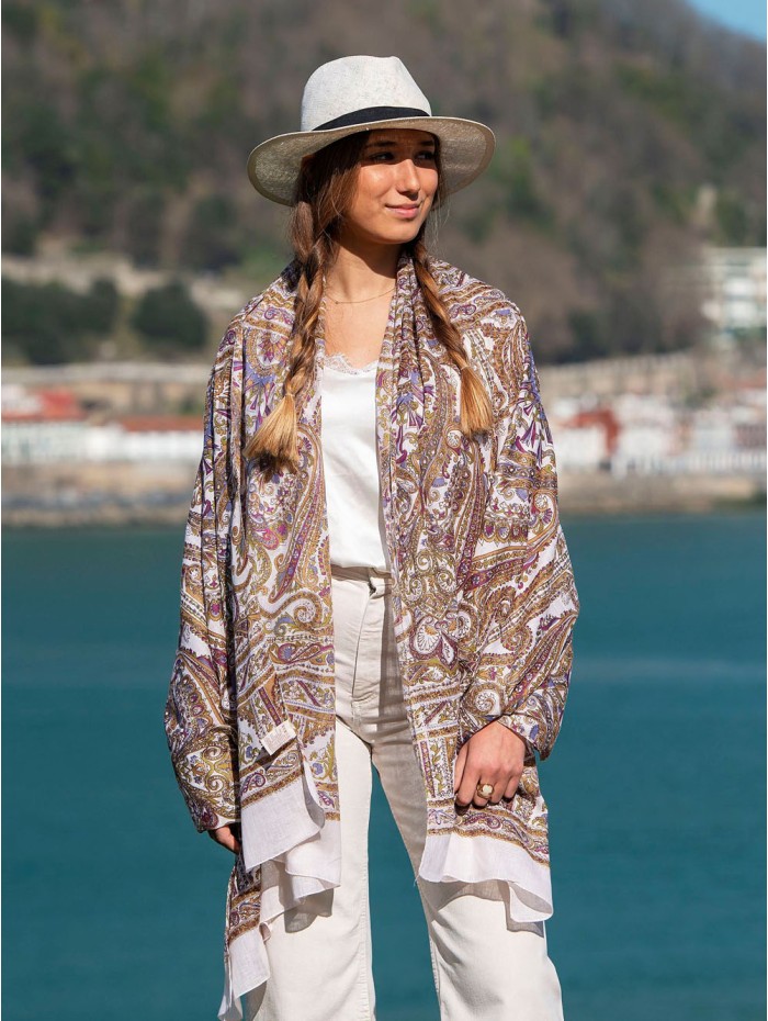 Cotton shawl-sarong CDT261C